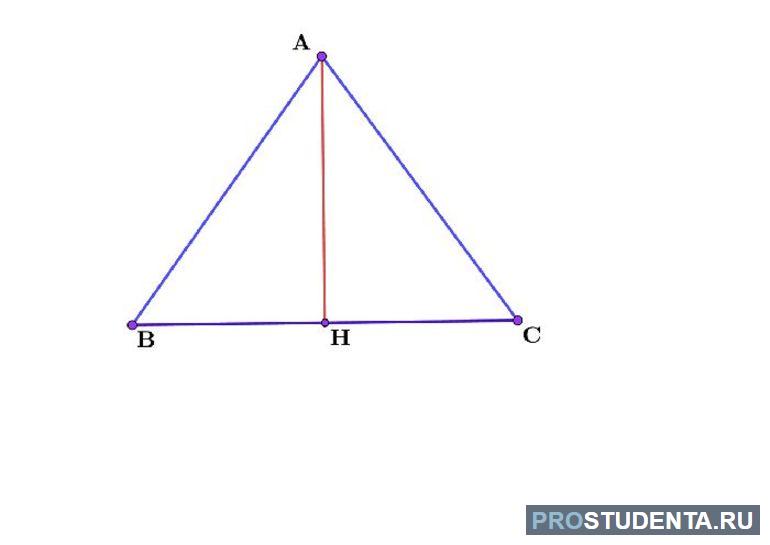 Медиана в равностороннем треугольнике