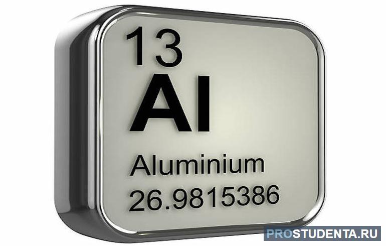 Атом алюминия электронная конфигурация 