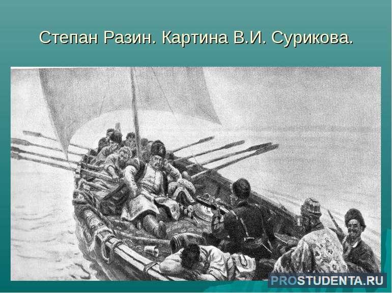 В и суриков степан разин описание картины