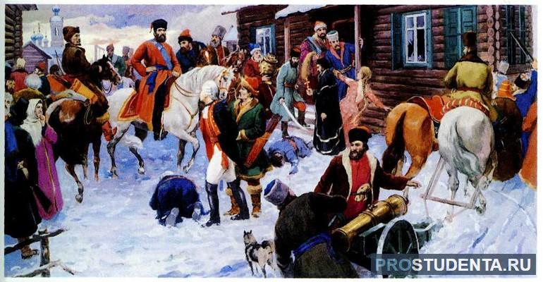 В 1773—1775 году в Сибири начался Пугачёвский бунт