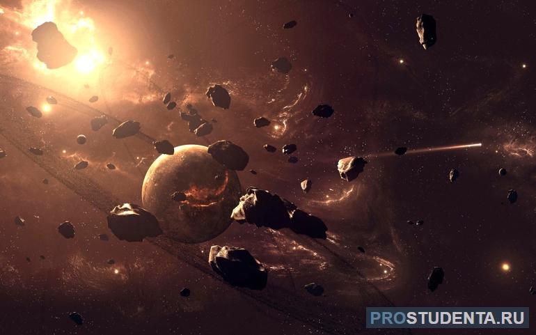 Скопление астероидов